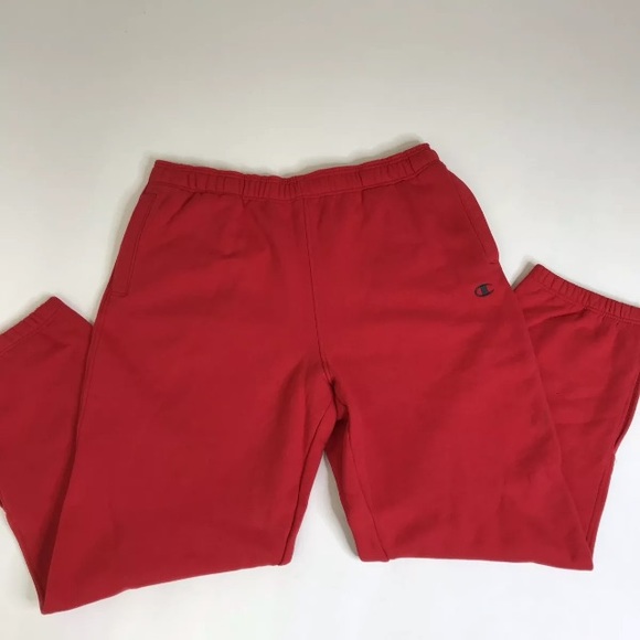 champion sweatsuit mens red